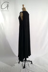 Marc le bihan double stitching long skirt 2180 black